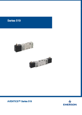 AVENTICS 519 CATALOG 519 SERIES: 5/2-DIRECTIONAL VALVE